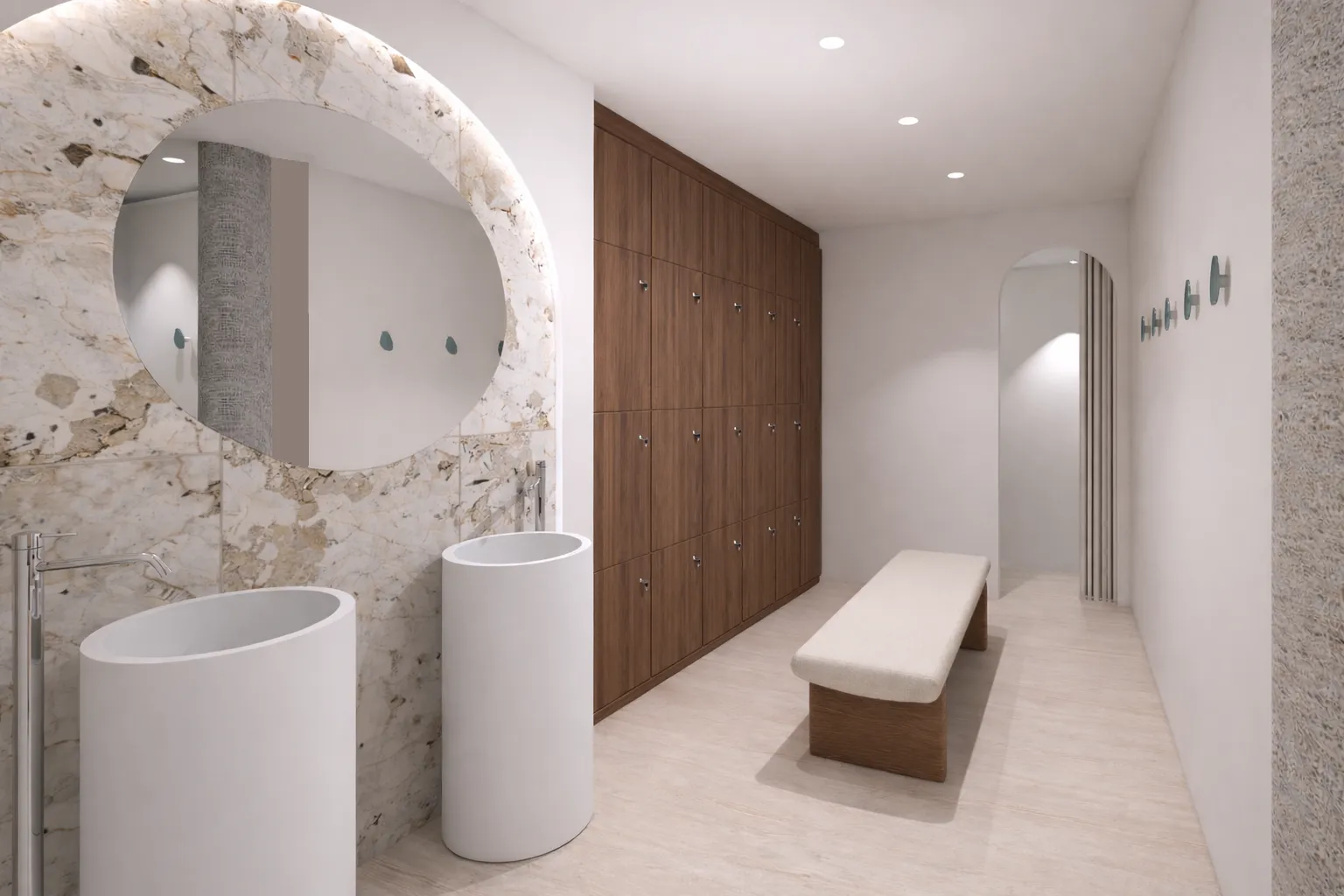 Vestiaires du studio